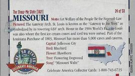 2000 Doral Celebrate America The 50 States #24 Missouri Back