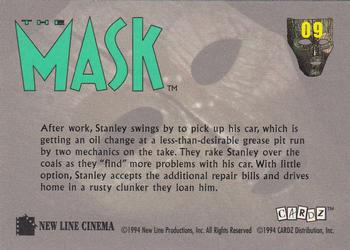 1994 Cardz The Mask #09 Oil Change Back