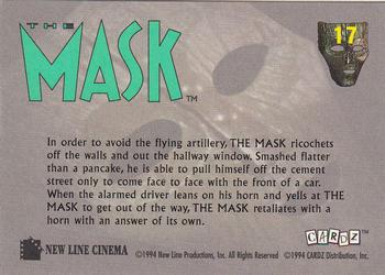 1994 Cardz The Mask #17 Hallway Express Back