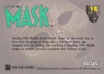 1994 Cardz The Mask #18 Gang of Thugs Back