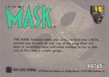 1994 Cardz The Mask #19 Balloon Tricks Back