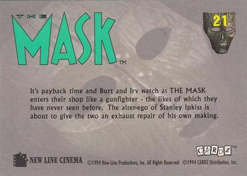1994 Cardz The Mask #21 Payback Time Back