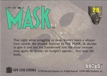 1994 Cardz The Mask #26 Pocket Change Back