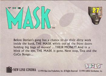 1994 Cardz The Mask #27 Robbed! Back