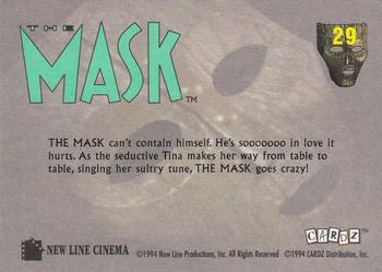 1994 Cardz The Mask #29 Heart Attack! Back