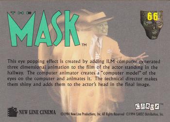 1994 Cardz The Mask #66 Hallway Hijinks I Back