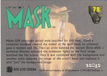 1994 Cardz The Mask #78 Howlin' Honey II Back