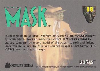 1994 Cardz The Mask #89 KAPOW! II Back