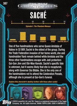 2013 Topps Star Wars: Galactic Files Series 2 #387 Saché Back