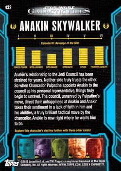 2013 Topps Star Wars: Galactic Files Series 2 #432 Anakin Skywalker Back