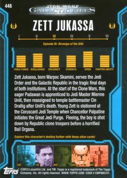 2013 Topps Star Wars: Galactic Files Series 2 #446 Zett Jukassa Back