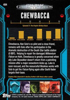 2013 Topps Star Wars: Galactic Files Series 2 #484 Chewbacca Back