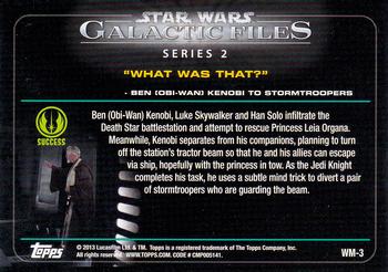 2013 Topps Star Wars: Galactic Files Series 2 - The Weak Minded #WM-3 