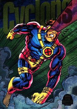 1994 Fleer Marvel Universe - Power Blast Rainbow #8 Cyclops Front