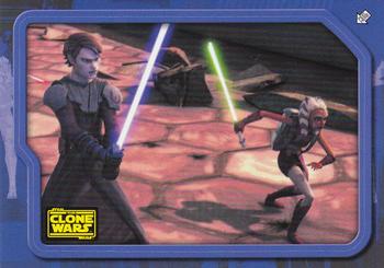 2008 Topps Star Wars The Clone Wars Stickers #61 Ahsoka triumphant Front