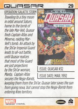 2014 Rittenhouse Marvel Universe #29 Quasar Back