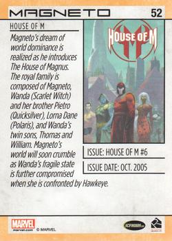 2014 Rittenhouse Marvel Universe #52 Magneto Back