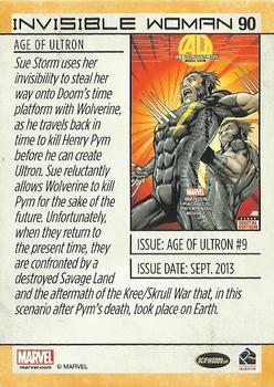2014 Rittenhouse Marvel Universe #90 Invisible Woman Back