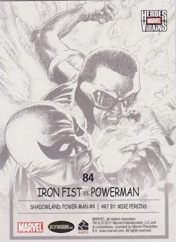 2014 Rittenhouse Marvel Universe - Heroes and Villains Expansion #84 Iron First / Powerman Back