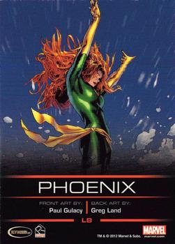 2013 Rittenhouse Legends of Marvel: Marvel Girl/Phoenix #L8 Jean Grey / Phoenix Back