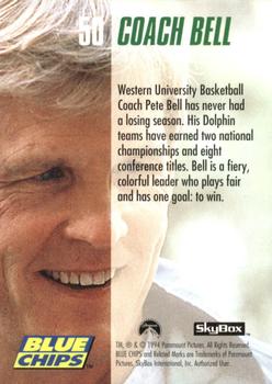 1994 SkyBox Blue Chips #50 Coach Bell Back