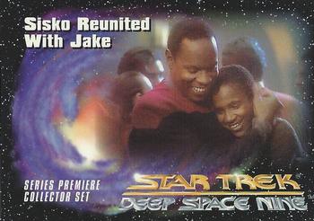 1993 SkyBox Star Trek: Deep Space Nine Premiere #47 Sisko Reunited with Jake Front