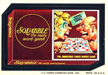 1974 Topps Wacky Packages 9th Series #NNO Squabble Word Game Front