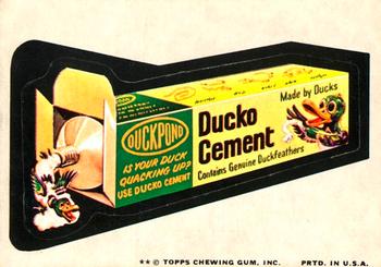 1974 Topps Wacky Packages 9th Series #NNO Ducko Cement Front