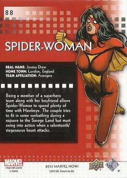 2013 Upper Deck Marvel Now! #88 Spider-Woman Back