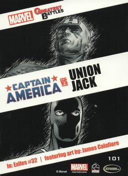2014 Rittenhouse Marvel Universe - Marvel Greatest Battles Expansion #101 Captain America / Union Jack Back