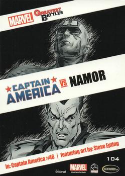 2014 Rittenhouse Marvel Universe - Marvel Greatest Battles Expansion #104 Captain America / Namor Back