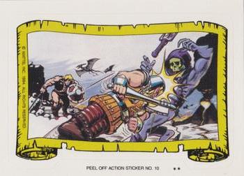 1984 Topps Masters of the Universe - Stickers #10 Ram Man / Skeletor Front
