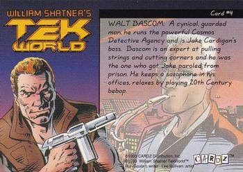 1993 Cardz William Shatner's Tek World #4 Walt Bascom Back