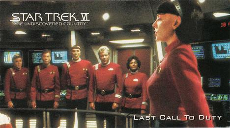 1994 SkyBox Star Trek VI The Undiscovered Country Cinema Collection #06 Last Call To Duty Front