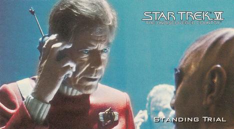 1994 SkyBox Star Trek VI The Undiscovered Country Cinema Collection #23 Standing Trial Front