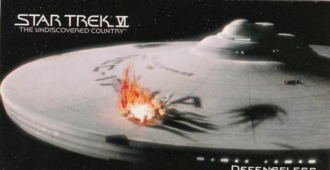 1994 SkyBox Star Trek VI The Undiscovered Country Cinema Collection #61 Defenseless Front