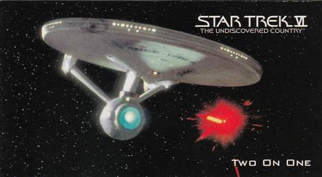 1994 SkyBox Star Trek VI The Undiscovered Country Cinema Collection #64 Two On One Front