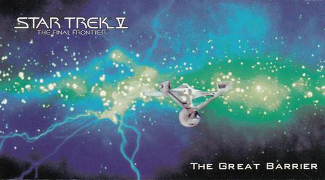 1994 SkyBox Star Trek V The Final Frontier Cinema Collection #46 The Great Barrier Front