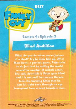 2011 Leaf Family Guy Seasons 3, 4 & 5 #BS17 Blind Ambition Back