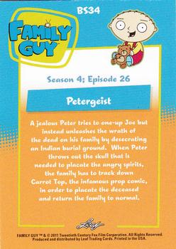 2011 Leaf Family Guy Seasons 3, 4 & 5 #BS34 Petergeist Back
