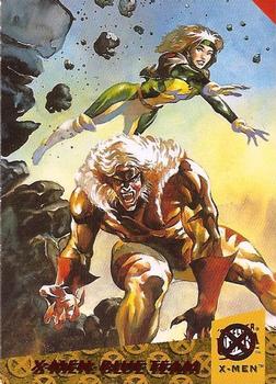1994 Ultra X-Men - Team Triptych #1 X-Men Blue Team: Sabretooth, Rogue Front