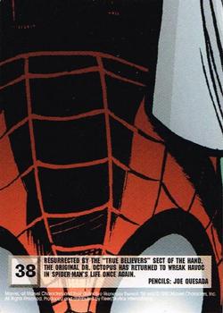 1997 Ultra Spider-Man - Blue Foil #38 Spider-Man vs. Dr. Octopus Back