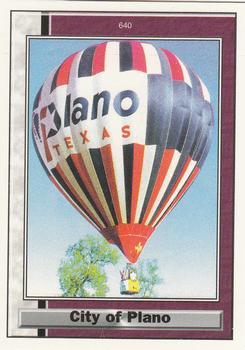 1997 Hot Air Balloons #640 City of Plano Front
