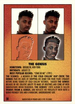 1991 Premier Rap Pack #38 The Genius Back