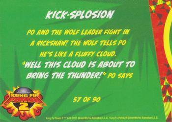 2011 Bulls-i-Toy Kung Fu Panda 2 #57 Kick-Splosion Back