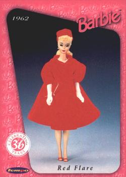 1996 Tempo 36 Years of Barbie #8 1962: Red Flare Front