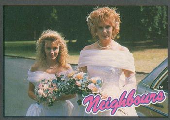 1988 Topps Neighbours Series 2 #12 The blushing bride and her bridesmaid - Madge (Ann Front