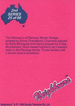 1988 Topps Neighbours Series 2 #25 The Ramsay's of Ramsay Street: Madge (played by An Back
