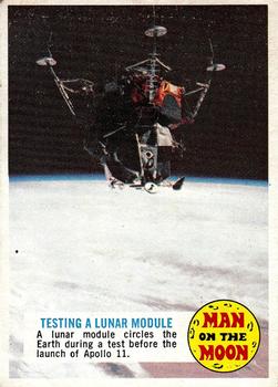 1969 Topps Man on the Moon #31A Testing a Lunar Module Front