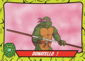1990 Topps Ireland Ltd Teenage Mutant Hero Turtles #16 Donatello! Front